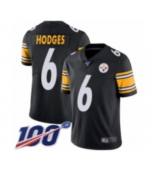Youth Pittsburgh Steelers #6 Devlin Hodges Black Team Color Vapor Untouchable Limited Player 100th Season Football Jersey