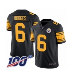 Youth Pittsburgh Steelers #6 Devlin Hodges Limited Black Rush Vapor Untouchable 100th Season Football Jersey