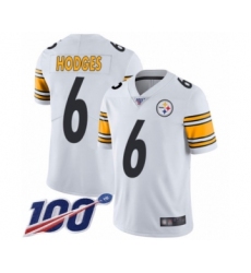 Youth Pittsburgh Steelers #6 Devlin Hodges White Vapor Untouchable Limited Player 100th Season Football Jersey