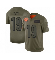 Men's Cincinnati Bengals #19 Auden Tate Limited Camo 2019 Salute to Service Football Jersey