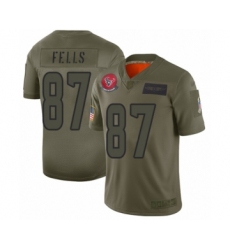 Women's Houston Texans #87 Darren Fells Limited Camo 2019 Salute to Service Football Jersey