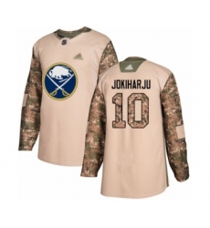 Youth Buffalo Sabres #10 Henri Jokiharju Authentic Camo Veterans Day Practice Hockey Jersey