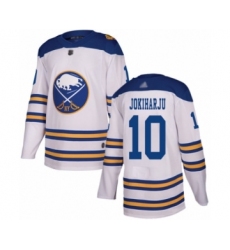 Youth Buffalo Sabres #10 Henri Jokiharju Authentic White 2018 Winter Classic Hockey Jersey