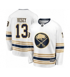 Men's Buffalo Sabres #13 Jimmy Vesey Fanatics Branded White 50th Season Breakaway Hockey Jersey