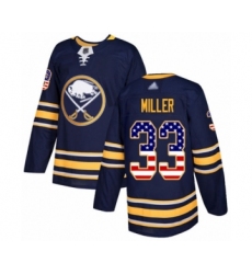 Youth Buffalo Sabres #33 Colin Miller Authentic Navy Blue USA Flag Fashion Hockey Jersey