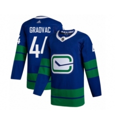 Youth Vancouver Canucks #44 Tyler Graovac Authentic Royal Blue Alternate Hockey Jersey