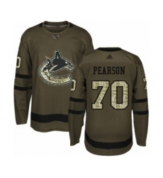 Youth Vancouver Canucks #70 Tanner Pearson Authentic Green Salute to Service Hockey Jersey
