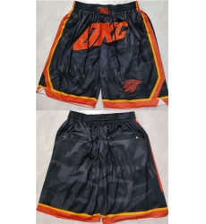 Men's Oklahoma City Thunder Black City Edition Shorts