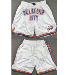 Men's Oklahoma City Thunder White Shorts