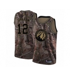 Women's Minnesota Timberwolves #12 Treveon Graham Swingman Camo Realtree Collection Basketball Jersey