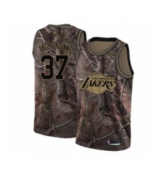 Women's Los Angeles Lakers #37 Kostas Antetokounmpo Swingman Camo Realtree Collection Basketball Jersey