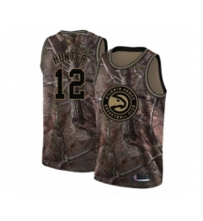 Youth Atlanta Hawks #12 De'Andre Hunter Swingman Camo Realtree Collection Basketball Jersey
