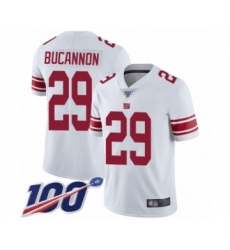 Men's New York Giants #29 Deone Bucannon White Vapor Untouchable Limited Player 100th Season Football Jersey
