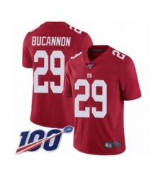 Youth New York Giants #29 Deone Bucannon Red Limited Red Inverted Legend 100th Season Football Jersey