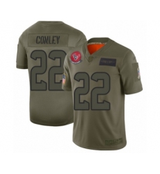 Men's Houston Texans #22 Gareon Conley Limited Olive 2019 Salute to Service Football Jersey