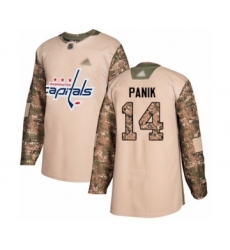 Men's Washington Capitals #14 Richard Panik Authentic Camo Veterans Day Practice Hockey Jersey