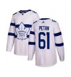 Youth Toronto Maple Leafs #61 Nic Petan Authentic White 2018 Stadium Series Hockey Jersey