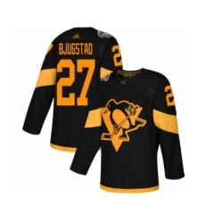 Youth Pittsburgh Penguins #27 Nick Bjugstad Authentic Black 2019 Stadium Series Hockey Jersey