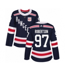Women's New York Rangers #97 Matthew Robertson Authentic Navy Blue 2018 Winter Classic Hockey Jersey