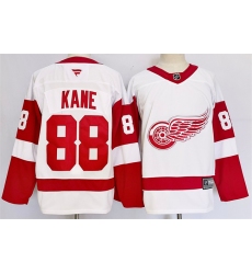 Men's Detroit Red Wings #88 Patrick Kane White 2024-25 Stitched Jersey