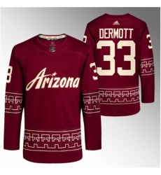 Men's Arizona Coyotes #33 Travis Dermott Garnet Alternate Pro Jersey