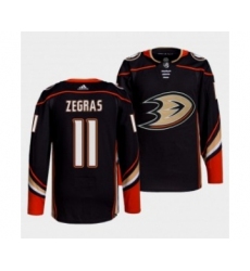 Adidas Men's Anaheim Ducks #11 Trevor Zegras Black Home Authentic Stitched NHL Jersey