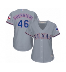 Women's Texas Rangers #46 Taylor Guerrieri Authentic Grey Road Cool Base Baseball Player Jersey
