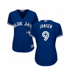 Women's Toronto Blue Jays #9 Danny Jansen Authentic Blue Alternate Baseball Player Jersey