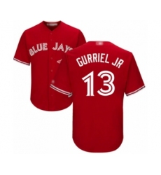 Youth Toronto Blue Jays #13 Lourdes Gurriel Jr. Authentic Scarlet Alternate Baseball Player Jersey