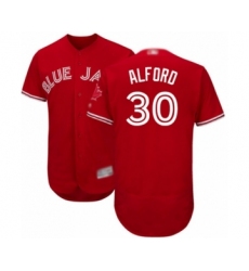 Men's Toronto Blue Jays #30 Anthony Alford Scarlet Alternate Flex Base Authentic Collection Alternate Baseball Player Jersey