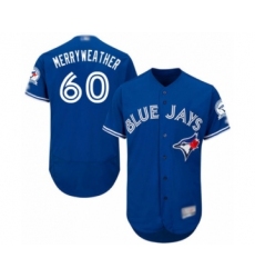 Men's Toronto Blue Jays #60 Julian Merryweather Blue Alternate Flex Base Authentic Collection Baseball Player Jersey