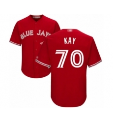 Youth Toronto Blue Jays #70 Anthony Kay Authentic Scarlet Alternate Baseball Player Jersey