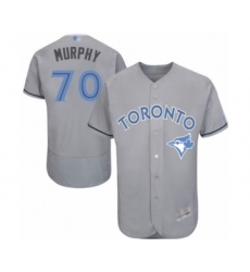Men's Toronto Blue Jays #70 Patrick Murphy Authentic Gray 2016 Father's Day Fashion Flex Base Baseball Player Jersey
