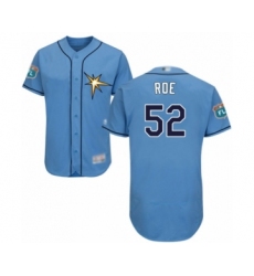 Men's Tampa Bay Rays #52 Chaz Roe Light Blue Flexbase Authentic Collection Baseball Player Jersey