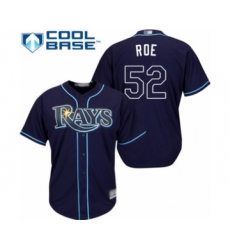 Youth Tampa Bay Rays #52 Chaz Roe Authentic Navy Blue Alternate Cool Base Baseball Player Jersey
