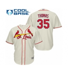 Youth St. Louis Cardinals #35 Lane Thomas Authentic Cream Alternate Cool Base Baseball Player Jersey