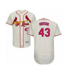 Men's St. Louis Cardinals #43 Dakota Hudson Cream Alternate Flex Base Authentic Collection Baseball Player Jersey