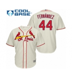 Youth St. Louis Cardinals #44 Junior Fernandez Authentic Cream Alternate Cool Base Baseball Player Jersey