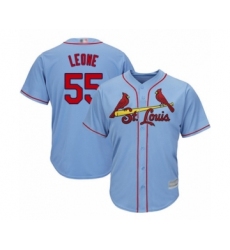Youth St. Louis Cardinals #55 Dominic Leone Authentic Light Blue Alternate Cool Base Baseball Player Jersey