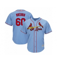 Youth St. Louis Cardinals #60 John Brebbia Authentic Light Blue Alternate Cool Base Baseball Player Jersey
