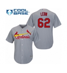 Youth St. Louis Cardinals #62 Daniel Ponce de Leon Authentic Grey Road Cool Base Baseball Player Jersey