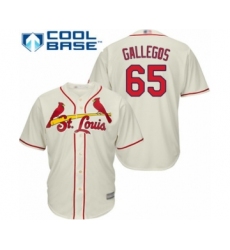 Youth St. Louis Cardinals #65 Giovanny Gallegos Authentic Cream Alternate Cool Base Baseball Player Jersey