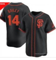 Men's San Francisco Giants #14 Patrick Bailey Black 2024 AlternateLimited Stitched Baseball Jersey