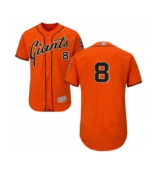 Men's San Francisco Giants #8 Alex Dickerson Orange Alternate Flex Base Authentic Collection Baseball Player Jersey