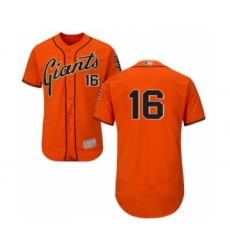 Men's San Francisco Giants #16 Aramis Garcia Orange Alternate Flex Base Authentic Collection Baseball Player Jersey