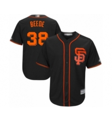 Youth San Francisco Giants #38 Tyler Beede Authentic Black Alternate Cool Base Baseball Player Jersey