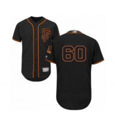 Men's San Francisco Giants #60 Wandy Peralta Black Alternate Flex Base Authentic Collection Baseball Player Jersey