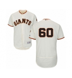 Men's San Francisco Giants #60 Wandy Peralta Cream Home Flex Base Authentic Collection Baseball Player Jersey