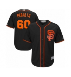Youth San Francisco Giants #60 Wandy Peralta Authentic Black Alternate Cool Base Baseball Player Jersey