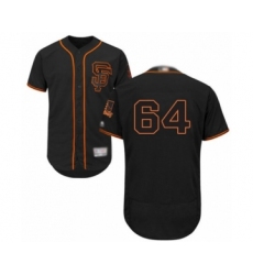 Men's San Francisco Giants #64 Shaun Anderson Black Alternate Flex Base Authentic Collection Baseball Player Jersey